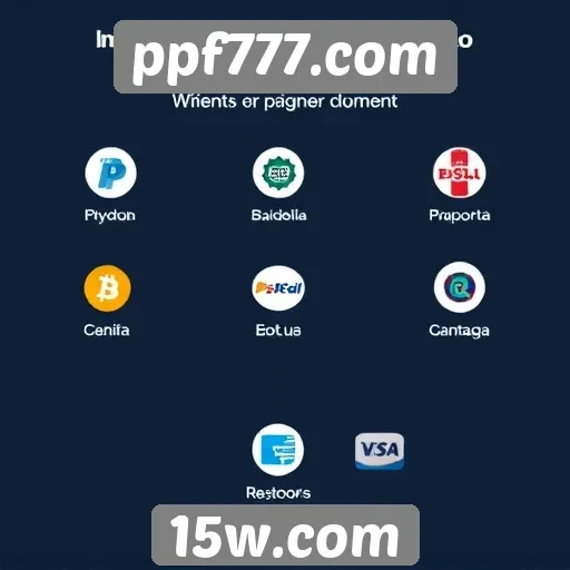Métodos de pagamento disponíveis no ppf777